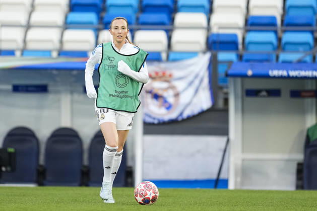 February 18, 2026, Valdebebas, Madrid, Spain: Caroline Weir of Real Madrid CF warms up during the UEFA Women s Champions League 2025 26 KO play-offs Second Leg match between Real Madrid C.F. and Paris FC at Alfredo Di Stefano on February 18, 2026 in Madrid, Spain. Valdebebas Spain - ZUMAa181 20260218_zaa_a181_015 Copyright: xOscarxJ.xBarrosox