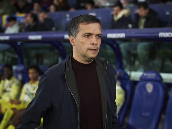 head coach Luis Castro Levante UD during the LaLiga EA Sports match between Levante UD and Villarreal CF at Ciudad de Valencia on February 18, 2026 in Valencia, Spain Photo by Maria Jose Segovia DeFodi Images
