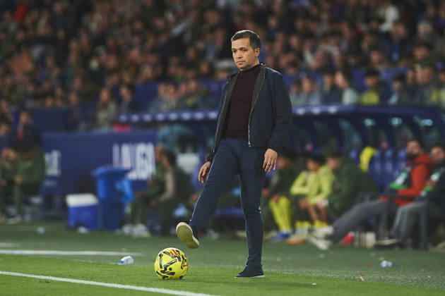 head coach Luis Castro Levante UD during the LaLiga EA Sports match between Levante UD and Villarreal CF at Ciudad de Valencia on February 18, 2026 in Valencia, Spain Photo by Maria Jose Segovia DeFodi Images