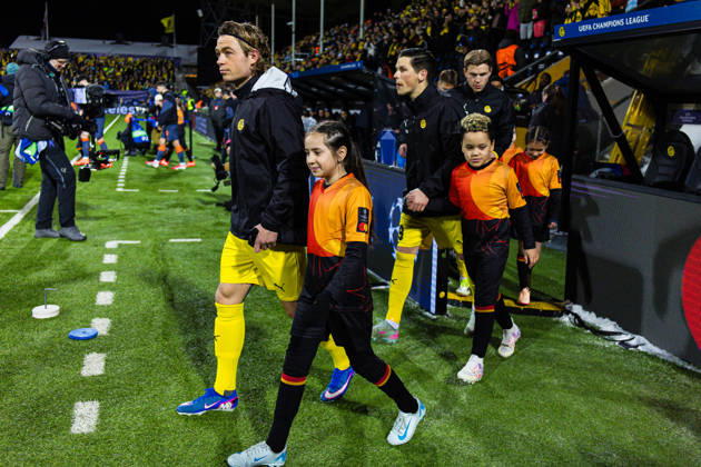 260218 Patrick Berg of Bodo Glimt ahead of the UEFA Champions League football match between Bodo Glimt and Inter on February 18, 2026 in Bodo Photo Marius Simensen BILDBYRAN COP 238 MM0055 bbeng bodo glimt fc internazionale milano football fotball fotboll inter mesterligaen soccer uefa champions league Copyright: MARIUSxSIMENSEN BB260218ZA129