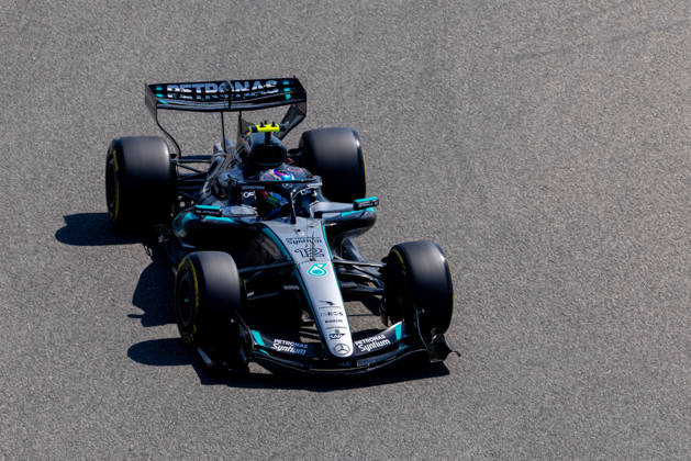 Kimi Antonelli Mercedes AMG Petronas Formula One Team, Italy, 12 in W17, BAH, Formula 1 World Championship, Pre Season Test 2, Bahrain International Circuit, Test Day 1, 2026 season, 18 02 2026 BAH, Formula 1 World Championship, Pre Season Test 2, Bahrain International Circuit, Test Day 1, 2026 season, 18 02 2026 Sakhir Copyright: xEibner-Pressefoto MarcelxFischerx EP_MFI