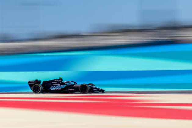 Kimi Antonelli Mercedes AMG Petronas Formula One Team, Italy, 12 in W17, BAH, Formula 1 World Championship, Pre Season Test 2, Bahrain International Circuit, Test Day 1, 2026 season, 18 02 2026 BAH, Formula 1 World Championship, Pre Season Test 2, Bahrain International Circuit, Test Day 1, 2026 season, 18 02 2026 Sakhir Copyright: xEibner-Pressefoto MarcelxFischerx EP_MFI