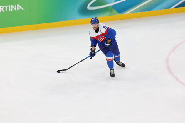Ice hockey, Eishockey - Milano Cortina 2026 Winter Olympics: Day 14 In Milan, Italy, on February 20, 2026, Cernak Erik participates in the Ice Hockey Men s Play-offs Semifinals between the United States of America and Slovakia on day fourteen of the Milano Cortina 2026 Winter Olympic Games, Olympische Spiele, Olympia, OS at Milano Santagiulia Ice Hockey Arena Milano Italy  Copyright: xMattiaxMarteganix originalFilename:martegani-serieami260220_npKYt