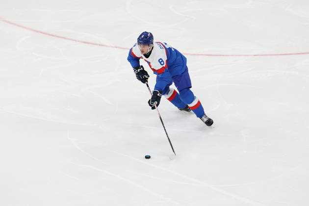 Ice hockey, Eishockey - Milano Cortina 2026 Winter Olympics: Day 14 In Milan, Italy, on February 20, 2026, OKULIAR Oliver participates in the Ice Hockey Men s Play-offs Semifinals between the United States of America and Slovakia on day fourteen of the Milano Cortina 2026 Winter Olympic Games, Olympische Spiele, Olympia, OS at Milano Santagiulia Ice Hockey Arena. Milano Italy  Copyright: xMattiaxMarteganix originalFilename:martegani-serieami260220_npLw6