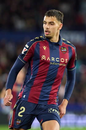 Levante UD v Valencia CF- LaLiga EA Sports VALENCIA, SPAIN - FEBRUARY 15: Matias Moreno of Levante UD looks on during to the LaLiga EA Sports match between Levante UD and Valencia CF at Estadio Ciutat de Valencia on February, 2026 in Valencia, Spain. (Photo by Jose Torres Photo Players Images Magara Press) Valencia Estadio Ciutat de Valencia Spain Copyright: xJosexTorresx