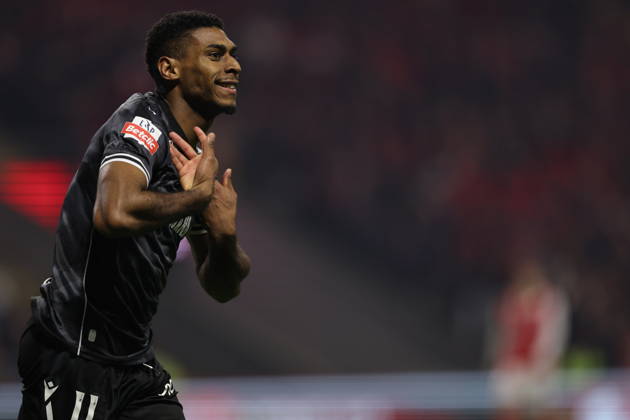 SC Braga v Vitoria SC - Primeira Liga Gustavo Silva of Vitoria Guimaraes celebrates a goal during the Liga Portugal game between SC Braga and Vitoria Guimaraes at Estadio Municipal Braga in Braga, Portugal, on February 21, 2026. braga Braga Portugal Copyright: xLuisxEirasx originalFilename:eiras-ligaport260221_npIti