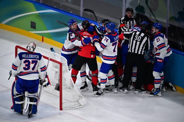 HOCKEY SUR GLACE JO MILAN CORTINA 2026 2026 CANADA ETATS UNIS 1 2 ap SANTAGIULIA ICE HOCKEY ARENA MILAN ITALIE 22 02 2026 PAPON BERNARD 2e tiers temps MILAN SANTAGIULIA ICE HOCKEY ARENA Italie GermanyxJapanxUKxFrancexBelgiumxOUT  Copyright: xPAPONxBERNARDx