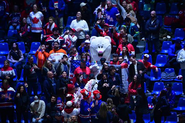 HOCKEY SUR GLACE JO MILAN CORTINA 2026 2026 CANADA ETATS UNIS 1 2 ap SANTAGIULIA ICE HOCKEY ARENA MILAN ITALIE 22 02 2026 PAPON BERNARD 2e tiers temps MILAN SANTAGIULIA ICE HOCKEY ARENA Italie GermanyxJapanxUKxFrancexBelgiumxOUT  Copyright: xPAPONxBERNARDx