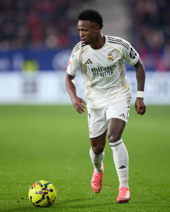 CA Osasuna v Real Madrid CF - LaLiga EA Sports Vinicius Junior Vini Jr of Real Madrid CF in action during the LaLiga EA Sports match between CA Osasuna and Real Madrid CF at El Sadar on February 21, 2026, in Pamplona, Spain. Pamplona El Sadar Navarra Spain RL_OSAvRMCF_000064 Copyright: xRicardoxLarreinax