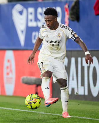 CA Osasuna v Real Madrid CF - LaLiga EA Sports Vinicius Junior Vini Jr of Real Madrid CF in action during the LaLiga EA Sports match between CA Osasuna and Real Madrid CF at El Sadar on February 21, 2026, in Pamplona, Spain. Pamplona El Sadar Navarra Spain RL_OSAvRMCF_000116 Copyright: xRicardoxLarreinax