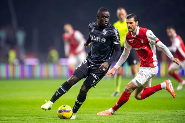 February 21, 2026, Braga, Braga, Portugal: BRAGA, PORTUGAL - FEBRUARY 21: BENI from Vitoria SC is seen on action during the Liga Portugal Betclic 2025 26 League match between SC Braga and Vitoria SC, at Estadio Municipal de Braga on February 21, 2026 in Braga, Portugal Braga Portugal - ZUMAl192 20260221_zsp_l192_039 Copyright: xMiguelxLemosx