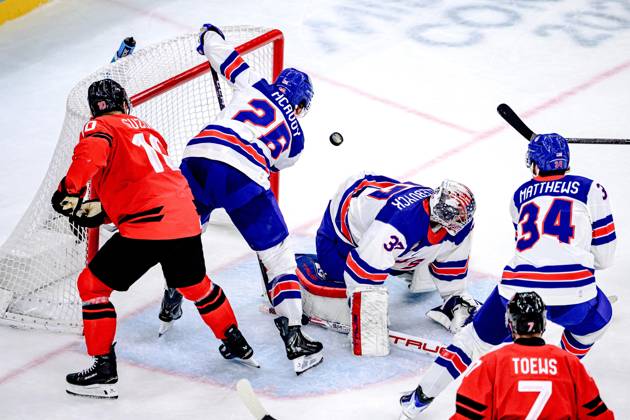 HOCKEY SUR GLACE JO MILAN CORTINA 2026 2026 CANADA ETATS UNIS 1 2 ap SANTAGIULIA ICE HOCKEY ARENA MILAN ITALIE 22 02 2026 PAPON BERNARD photo retouchee MILAN SANTAGIULIA ICE HOCKEY ARENA Italie GermanyxJapanxUKxFrancexBelgiumxOUT  Copyright: xPAPONxBERNARDx