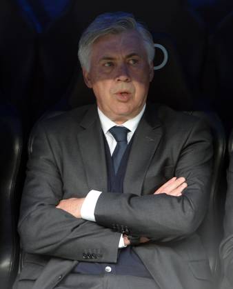 Real Madrid CF v UD Almeria - La Liga MADRID, SPAIN - APRIL 29: Head coach Carlo Ancelotti of Real Madrid CF seen during the La Liga match between Real Madrid CF and UD Almeria at Estadio Santiago Bernabeu on April 29, 2015 in Madrid, Spain Evrim Aydin Anadolu Agency Madrid Spain. Editorial use only. Please get in touch for any other usage. Copyright: x2025xAnadoluxEvrimxAydınx