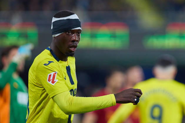 Villarreal CF and Valencia CF - LaLiga EA Sports VILLARREAL, SPAIN - FEBRUARY 22: Nicolas Pepe Defensive Midfield of Villarreal CF looks on during to the LaLiga EA Sports match between Villarreal CF and Valencia CF at Estadio de la Ceramica on February 22, 2026 in Villarreal, Spain. (Photo by Jose Torres Photo Players Images Magara Press) Villarreal Estadio de la Ceramica Spain Copyright: xJosexTorresx