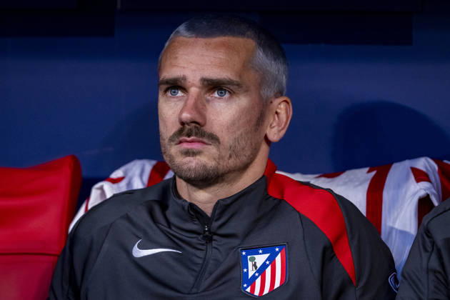 Atletico de Madrid v Club Brugge KV - UEFA Champions League 2025 26 League Knockout Play-off Second Leg Antoine Griezmann of Atletico de Madrid sits on the bench prior to during the UEFA Champions League 2025 26 League Knockout Play-off Second Leg match between Atletico de Madrid and Club Brugge KV at Estadio Riyadh Air Metropolitano on February 24, 2026 in Madrid, Spain. Madrid Estadio Riyadh Air Metropolitano Madrid Spain Copyright: xAlbertoxGardinx AGardin_20260224_Foot_Champ_Atl_Mad_Bru_0857