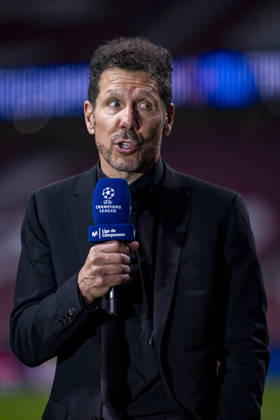 Atletico de Madrid v Club Brugge KV - UEFA Champions League 2025 26 League Knockout Play-off Second Leg Diego Pablo Simeone, head coach of Atletico de Madrid, is interviewed at the end of the the UEFA Champions League 2025 26 League Knockout Play-off Second Leg match between Atletico de Madrid and Club Brugge KV at Estadio Riyadh Air Metropolitano on February 24, 2026 in Madrid, Spain. Madrid Estadio Riyadh Air Metropolitano Madrid Spain Copyright: xAlbertoxGardinx AGardin_20260224_Foot_Champ_Atl_Mad_Bru_1068