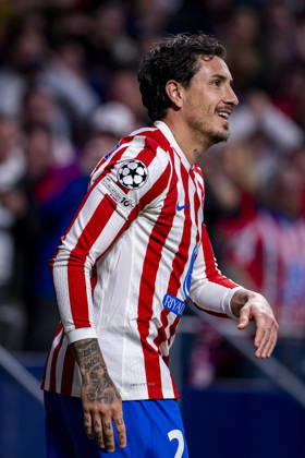 Atletico de Madrid v Club Brugge KV - UEFA Champions League 2025 26 League Knockout Play-off Second Leg Jose Maria Gimenez of Atletico de Madrid celebrates a goal during the UEFA Champions League 2025 26 League Knockout Play-off Second Leg match between Atletico de Madrid and Club Brugge KV at Estadio Riyadh Air Metropolitano on February 24, 2026 in Madrid, Spain. Madrid Estadio Riyadh Air Metropolitano Madrid Spain Copyright: xAlbertoxGardinx AGardin_20260224_Foot_Champ_Atl_Mad_Bru_1085