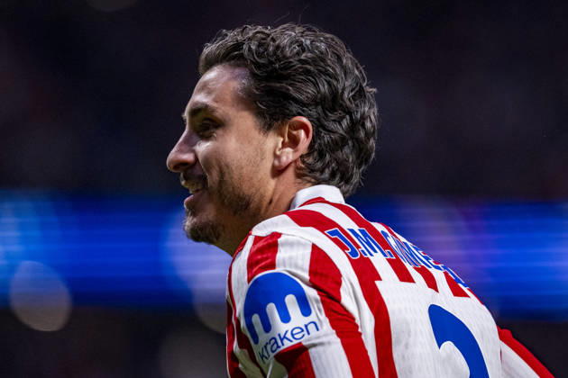 Atletico de Madrid v Club Brugge KV - UEFA Champions League 2025 26 League Knockout Play-off Second Leg Jose Maria Gimenez of Atletico de Madrid celebrates a goal during the UEFA Champions League 2025 26 League Knockout Play-off Second Leg match between Atletico de Madrid and Club Brugge KV at Estadio Riyadh Air Metropolitano on February 24, 2026 in Madrid, Spain. Madrid Estadio Riyadh Air Metropolitano Madrid Spain Copyright: xAlbertoxGardinx AGardin_20260224_Foot_Champ_Atl_Mad_Bru_1080