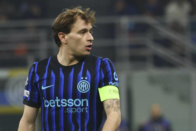 FC Internazionale Milano v FK Bodo Glimt - UEFA Champions League 2025 26 League Knockout Play-off Second Leg Nicolo Barella plays during the UEFA Champions League 2025 26 League Knockout Play-off Second Leg match between FC Internazionale Milano and FK Bodo Glimt in Milano, Italy, on February 24, 2026, at Giuseppe Meazza stadium Milano Italy Copyright: xMairoxCinquettix originalFilename:cinquetti-fcintern260224_npDEX