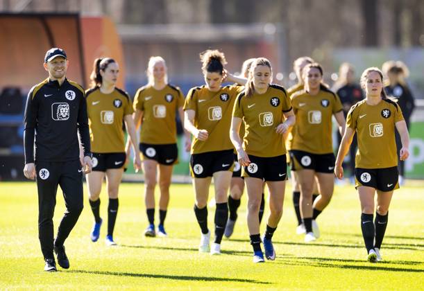 Football, Women, National team Netherlands, Training