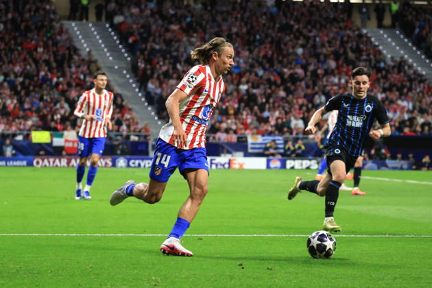 Spain - Atletico de Madrid vs Club Brugge KV - 24 02 2026 SPAIN, MADRID, FEBRUARY 24. Marcos Llorente of Atletico de Madrid during the UEFA Champions League Knockout Play-off Second Leg football match between Atletico de Madrid and Club Brugge KV at Estadio Riyadh Air Metropolitano on February 24, 2026 in Madrid, Spain. Photo by Manuel Blondeau AOP.Press Madrid Riyadh Air Metropolitano Spain Copyright: x ManuelxBlondeau AOP.Pressx AOP20260224-0057