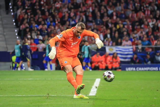 Spain - Atletico de Madrid vs Club Brugge KV - 24 02 2026 SPAIN, MADRID, FEBRUARY 24. Simon Mignolet of Brugge during the UEFA Champions League Knockout Play-off Second Leg football match between Atletico de Madrid and Club Brugge KV at Estadio Riyadh Air Metropolitano on February 24, 2026 in Madrid, Spain. Photo by Manuel Blondeau AOP.Press Madrid Riyadh Air Metropolitano Spain Copyright: x ManuelxBlondeau AOP.Pressx AOP20260224-0084