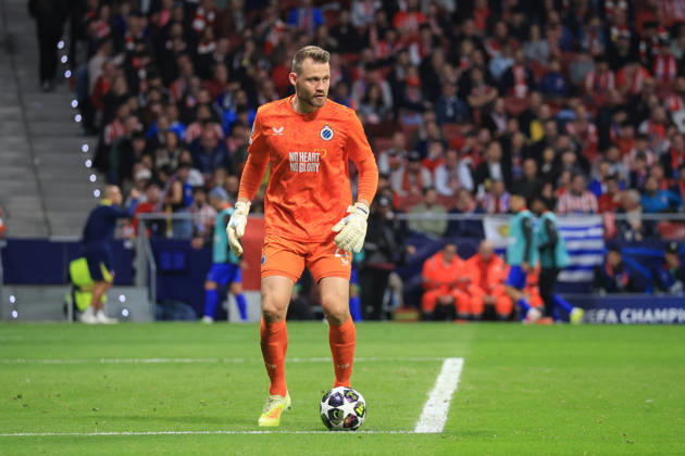 Spain - Atletico de Madrid vs Club Brugge KV - 24 02 2026 SPAIN, MADRID, FEBRUARY 24. Simon Mignolet of Brugge during the UEFA Champions League Knockout Play-off Second Leg football match between Atletico de Madrid and Club Brugge KV at Estadio Riyadh Air Metropolitano on February 24, 2026 in Madrid, Spain. Photo by Manuel Blondeau AOP.Press Madrid Riyadh Air Metropolitano Spain Copyright: x ManuelxBlondeau AOP.Pressx AOP20260224-0088