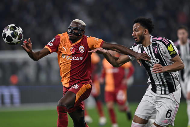 Db Torino 25 02 2026 - Champions League Juventus-Galatasaray foto Daniele Buffa Image nella foto: Victor Osimhen-Lloyd Kelly