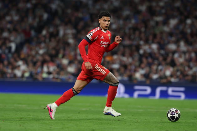 Madrid, Spain February 25, 2026 FBL UEFA Champions League 2025 26 Real Madrid SL Benfica Richard Rios S L Benfica in action, with the ball during the UEFA Champions League 2025 26 knockout play offs match between Real Madrid and SL Benfica at the Santiago Bernabà u Stadium on February 25, 2026 in Madrid, Spain Copyright: JoaquimxFerreira