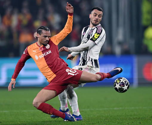 Db Torino 25 02 2026 - Champions League Juventus-Galatasaray foto Daniele Buffa Image nella foto: Leroy Sane™-Filip Kostic