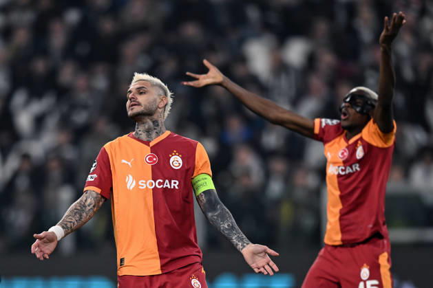 Db Torino 25 02 2026 - Champions League Juventus-Galatasaray foto Daniele Buffa Image nella foto: Mauro Icardi-Victor Osimhen