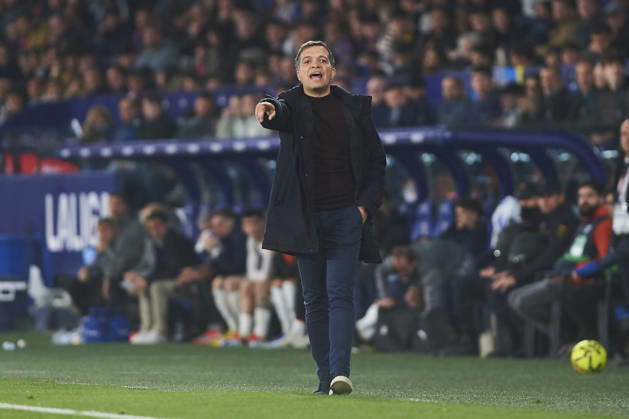 head coach Luis Castro Levante UD during the LaLiga EA Sports match between Levante UD and CD Alaves at Ciudad de Valencia on February 27, 2026 in Valencia, Spain Photo by Maria Jose Segovia DeFodi Images
