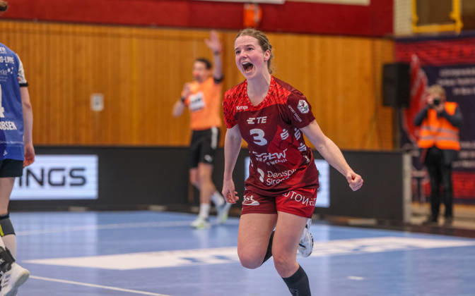 GER, Bensheim, HSG Bensheim Auerbach Flames vs HSG Blomberg Lippe, Alsco Handball Bundesliga Frauen, Handball, DHB, Spielzeit 2025 2026, Weststadthalle Bensheim, 19 Spieltag im Bild Amelie Berger HSG Bensheim Auerbach Flames Frauen 3 , Tor, Jubel und Emotionen, Freude DFB DFL REGULATIONS PROHIBIT ANY USE OF PHOTOGRAPHS AS IMAGE SEQUENCES AND OR QUASI VIDEO, 28 02 2026 Copyright: HMBxMedia HendrikxHamelau