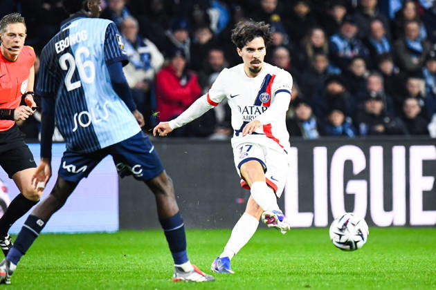 FOOTBALL : AC Le Havre vs Paris SG - Ligue 1 McDonald s - JournÃ e 24 - 28 02 2026 Vitinha (Paris SG) Le HavreFrance  Copyright: xBaptistexAutissierx