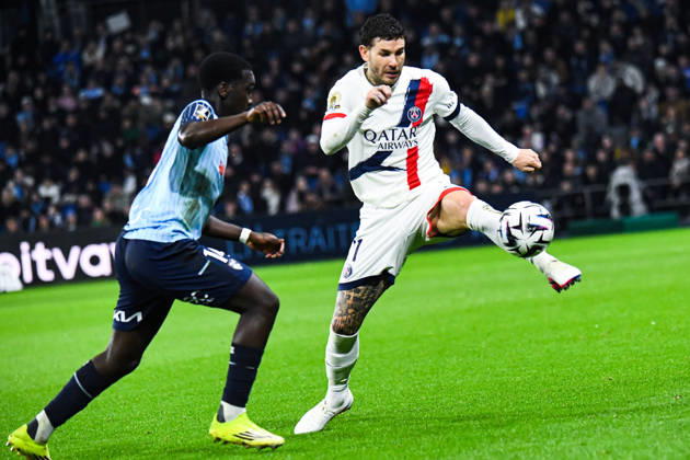 FOOTBALL : AC Le Havre vs Paris SG - Ligue 1 McDonald s - JournÃ e 24 - 28 02 2026 Lucas Hernandez (Paris SG) Le HavreFrance  Copyright: xBaptistexAutissierx