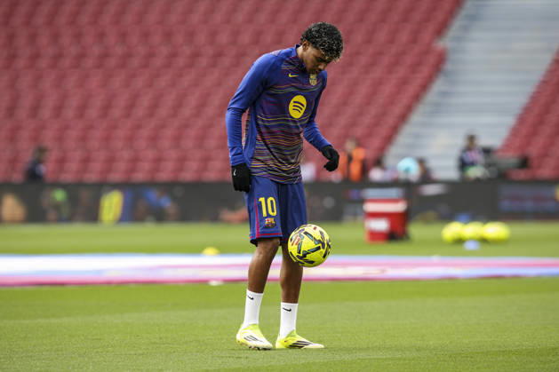 FC Barcelona, Barca v Villarreal CF - LaLiga EA Sports Lamine Yamal of FC Barcelona plays with the ball during the La Liga EA Sports 2025 26 match between FC Barcelona and Villarreal CF at Spotify Camp Nou Stadium in Barcelona, Spain, on February 2026. Barcelona Catalonia Spain Copyright: xGongorax originalFilename:bonilla-fcbarcel260228_nppV4