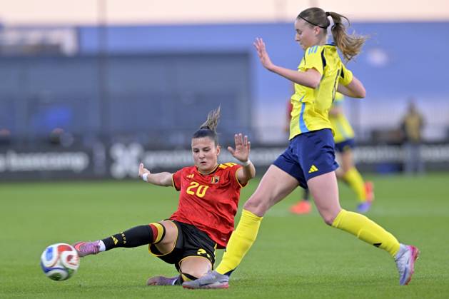 Football, Women, U23, Belgium - Sweden