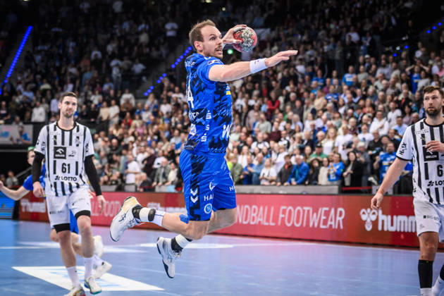Kai Haefner TVB Stuttgart, 34 GER, TVB Stuttgart THW Kiel, DAIKIN HBL, Handball, Bundesliga, 24 Matchday, Season 2025 2026, 05 03 2026 GER, TVB Stuttgart THW Kiel, DAIKIN HBL, Handball, Bundesliga, 24 Matchday, Season 2025 2026, 05 03 2026 Stuttgart Copyright: xSandyxDinkelackerx EP_SDR