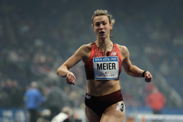 BERLIN, GERMANY - MARCH 6: Marlene MEIER (GER), 60m Hurdles Women, during the ISTAF Indoor Berlin at Uber Arena Berlin, March 6, 2026 in Berlin, Germany. Berlin Germany Copyright: xO.Frankex