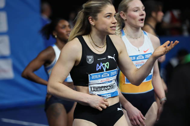 BERLIN, GERMANY - MARCH 6: Sina KAMMERSCHMITT (GER), 60m Women, during the ISTAF Indoor Berlin at Uber Arena Berlin, March 6, 2026 in Berlin, Germany. Berlin Germany Copyright: xO.Frankex