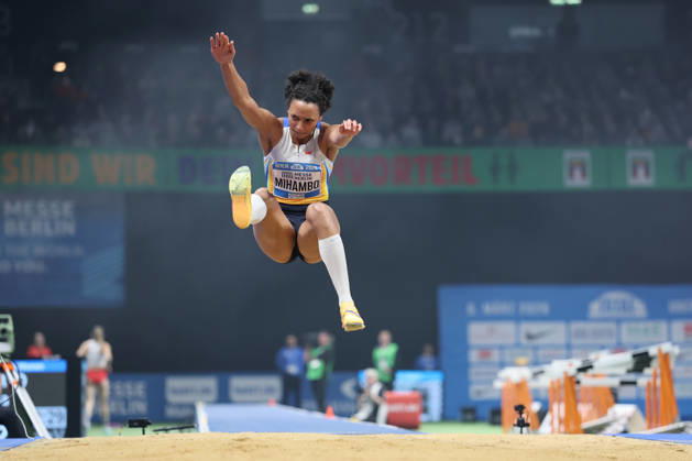 Sport Bilder des Tages BERLIN, GERMANY - MARCH 6: Malaika MIHAMBO (GER), Long Jump Women, during the ISTAF Indoor Berlin at Uber Arena Berlin, March 6, 2026 in Berlin, Germany. Berlin Germany Copyright: xO.Frankex