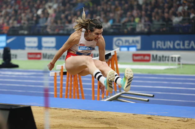 BERLIN, GERMANY - MARCH 6: Alina ROTARU-KOTTMANN (ROU), Long Jump Women during the ISTAF Indoor Berlin at Uber Arena Berlin, March 6, 2026 in Berlin, Germany. Berlin Germany Copyright: xO.Frankex