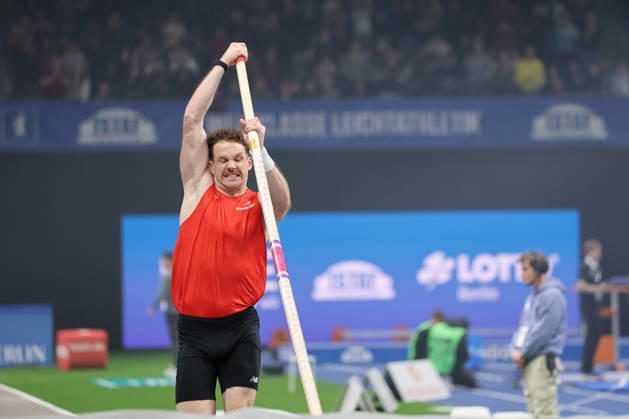BERLIN, GERMANY - MARCH 6: Torben BLECH (GER) TSV Bayer 04 Leverkusen, Pole Vault, during the ISTAF Indoor Berlin at Uber Arena Berlin, March 6, 2026 in Berlin, Germany. Berlin Germany Copyright: xO.Frankex