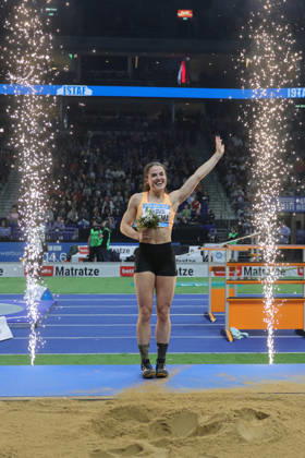 BERLIN, GERMANY - MARCH 6: Pauline HONDEMA (NED), Long Jump Women, during the ISTAF Indoor Berlin at Uber Arena Berlin, March 6, 2026 in Berlin, Germany. Berlin Germany Copyright: xx