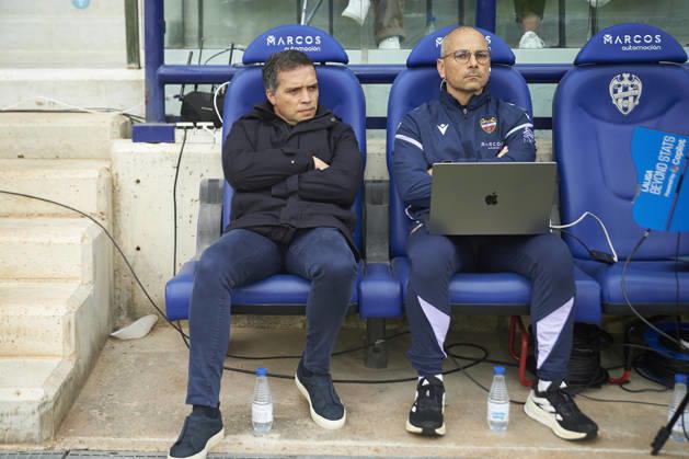 head coach Luis Castro Levante UD during the LaLiga EA Sports match between Levante UD and Girona FC at Ciudad de Valencia on March 7, 2026 in Valencia, Spain Photo by Maria Jose Segovia DeFodi Images