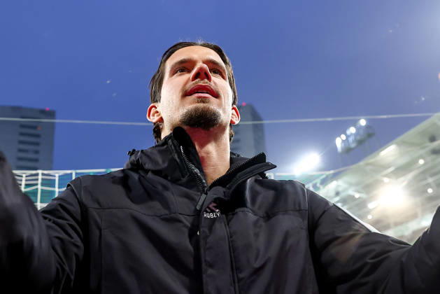 2026-03-07 FC Groningen v Ajax - Dutch Eredivisie GRONINGEN, NETHERLANDS - MARCH 7: Oskar Zawada of FC Groningen celebrate the win during the Dutch Eredivisie match between FC Groningen and Ajax at Stadion Euroborg on March 7, 2026 in Groningen, Netherlands. Groningen Stadion Euroborg Netherlands Content not available for redistribution in The Netherlands directly or indirectly through any third parties. Copyright: xPieterxvanxderxWoudex