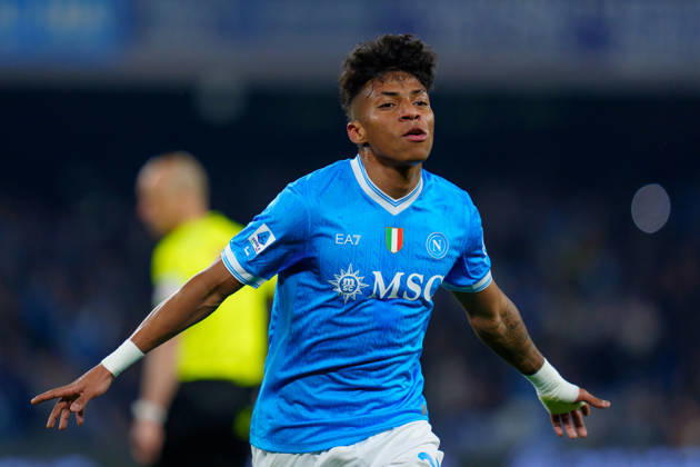 SSC Napoli v Torino FC - Serie A Enilive Alisson Santos of SSC Napoli celebrates after scoring first goal during the serie Serie A Enilive match between SSC Napoli and Torino FC at Stadio Diego Armando Maradona on March 6, 2026 in Naples, Italy Naples Stadio Diego Armando Maradona Naples Italy Copyright: xGiuseppexMaffiax 260306_SerieA_Napoli-Torino_GM_06846