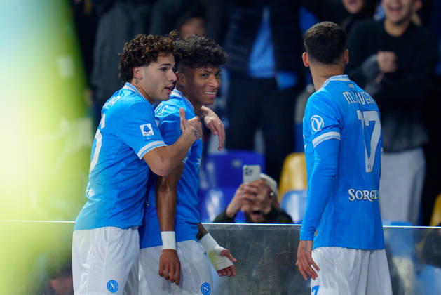 SSC Napoli v Torino FC - Serie A Enilive Alisson Santos of SSC Napoli celebrates after scoring first goal during the serie Serie A Enilive match between SSC Napoli and Torino FC at Stadio Diego Armando Maradona on March 6, 2026 in Naples, Italy Naples Stadio Diego Armando Maradona Naples Italy Copyright: xGiuseppexMaffiax 260306_SerieA_Napoli-Torino_GM_06949