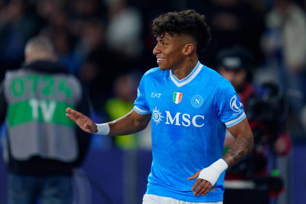SSC Napoli v Torino FC - Serie A Enilive Alisson Santos of SSC Napoli celebrates after scoring first goal during the serie Serie A Enilive match between SSC Napoli and Torino FC at Stadio Diego Armando Maradona on March 6, 2026 in Naples, Italy Naples Stadio Diego Armando Maradona Naples Italy Copyright: xGiuseppexMaffiax 260306_SerieA_Napoli-Torino_GM_07043