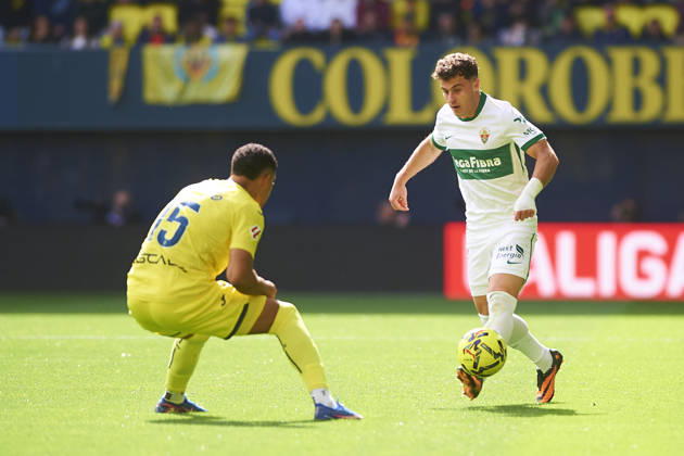 German Valera Elche CF during the LaLiga EA Sports match between Villarreal CF and Elche CF at Estadio de la Ceramica on March 8, 2026 in Villarreal, Spain Photo by Maria Jose Segovia DeFodi Images